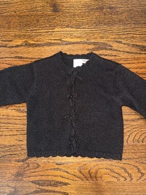 Zara Black Knit Cardigan Sweater for Kids
